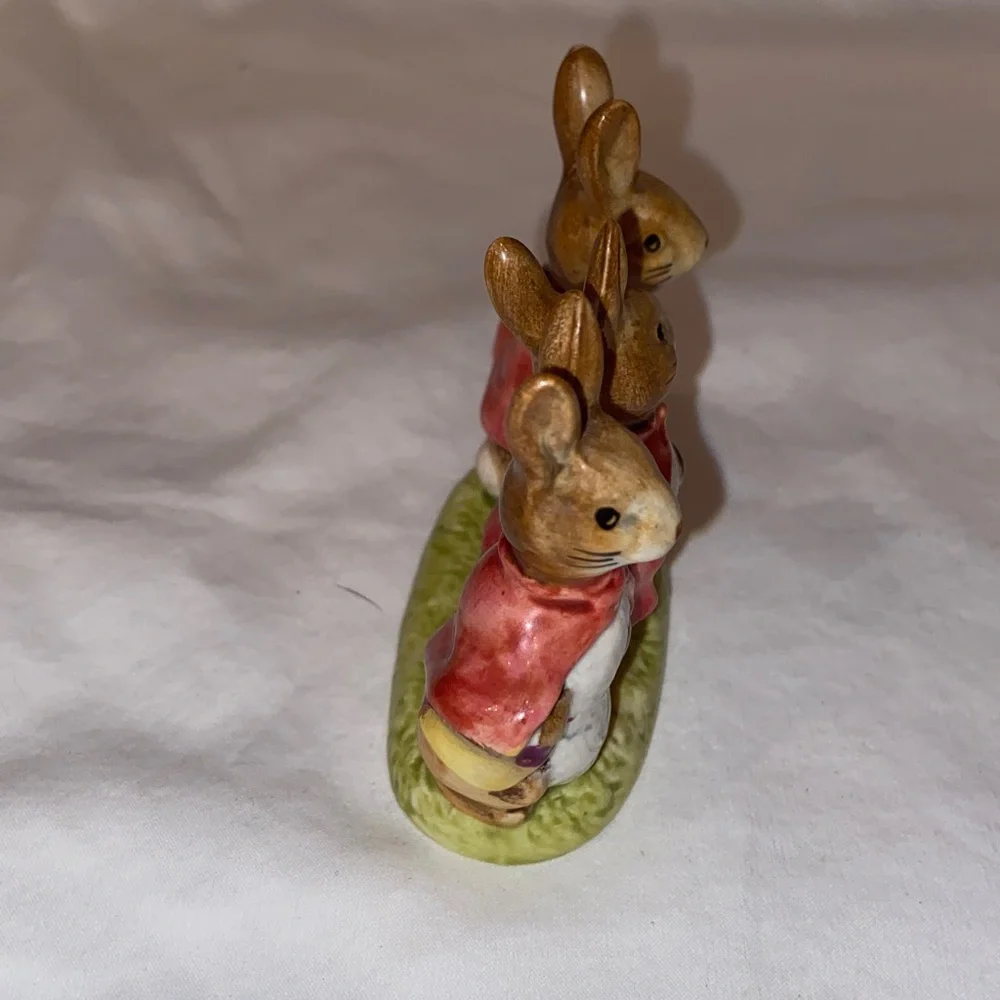 Vintage Like new Beatrix Potter Flopsy Mopsy And Cottontail Beswick Figurine_3